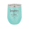 Laughter is the Best Medicine. Or Beer. Maybe it's Beer - Laser Engraved Stainless Steel Drinkware - 1781 -