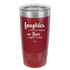 Laughter is the Best Medicine. Or Beer. Maybe it's Beer - Laser Engraved Stainless Steel Drinkware - 1781 -