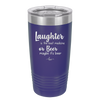 Laughter is the Best Medicine. Or Beer. Maybe it's Beer - Laser Engraved Stainless Steel Drinkware - 1781 -