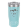 Laughter is the Best Medicine. Or Beer. Maybe it's Beer - Laser Engraved Stainless Steel Drinkware - 1781 -