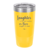 Laughter is the Best Medicine. Or Beer. Maybe it's Beer - Laser Engraved Stainless Steel Drinkware - 1781 -