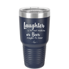 Laughter is the Best Medicine. Or Beer. Maybe it's Beer - Laser Engraved Stainless Steel Drinkware - 1781 -