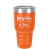 Laughter is the Best Medicine. Or Beer. Maybe it's Beer - Laser Engraved Stainless Steel Drinkware - 1781 -