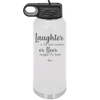 Laughter is the Best Medicine. Or Beer. Maybe it's Beer - Laser Engraved Stainless Steel Drinkware - 1781 -