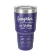 Laughter is the Best Medicine. Or Vodka. Maybe it's Vodka - Laser Engraved Stainless Steel Drinkware - 1782 -