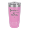 Laughter is the Best Medicine. Or Weed. Maybe it's Weed - Laser Engraved Stainless Steel Drinkware - 1783 -