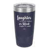 Laughter is the Best Medicine. Or Weed. Maybe it's Weed - Laser Engraved Stainless Steel Drinkware - 1783 -