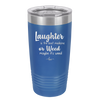 Laughter is the Best Medicine. Or Weed. Maybe it's Weed - Laser Engraved Stainless Steel Drinkware - 1783 -