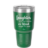 Laughter is the Best Medicine. Or Weed. Maybe it's Weed - Laser Engraved Stainless Steel Drinkware - 1783 -