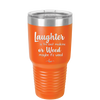 Laughter is the Best Medicine. Or Weed. Maybe it's Weed - Laser Engraved Stainless Steel Drinkware - 1783 -