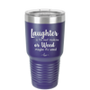 Laughter is the Best Medicine. Or Weed. Maybe it's Weed - Laser Engraved Stainless Steel Drinkware - 1783 -