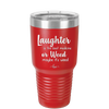 Laughter is the Best Medicine. Or Weed. Maybe it's Weed - Laser Engraved Stainless Steel Drinkware - 1783 -
