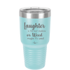Laughter is the Best Medicine. Or Weed. Maybe it's Weed - Laser Engraved Stainless Steel Drinkware - 1783 -