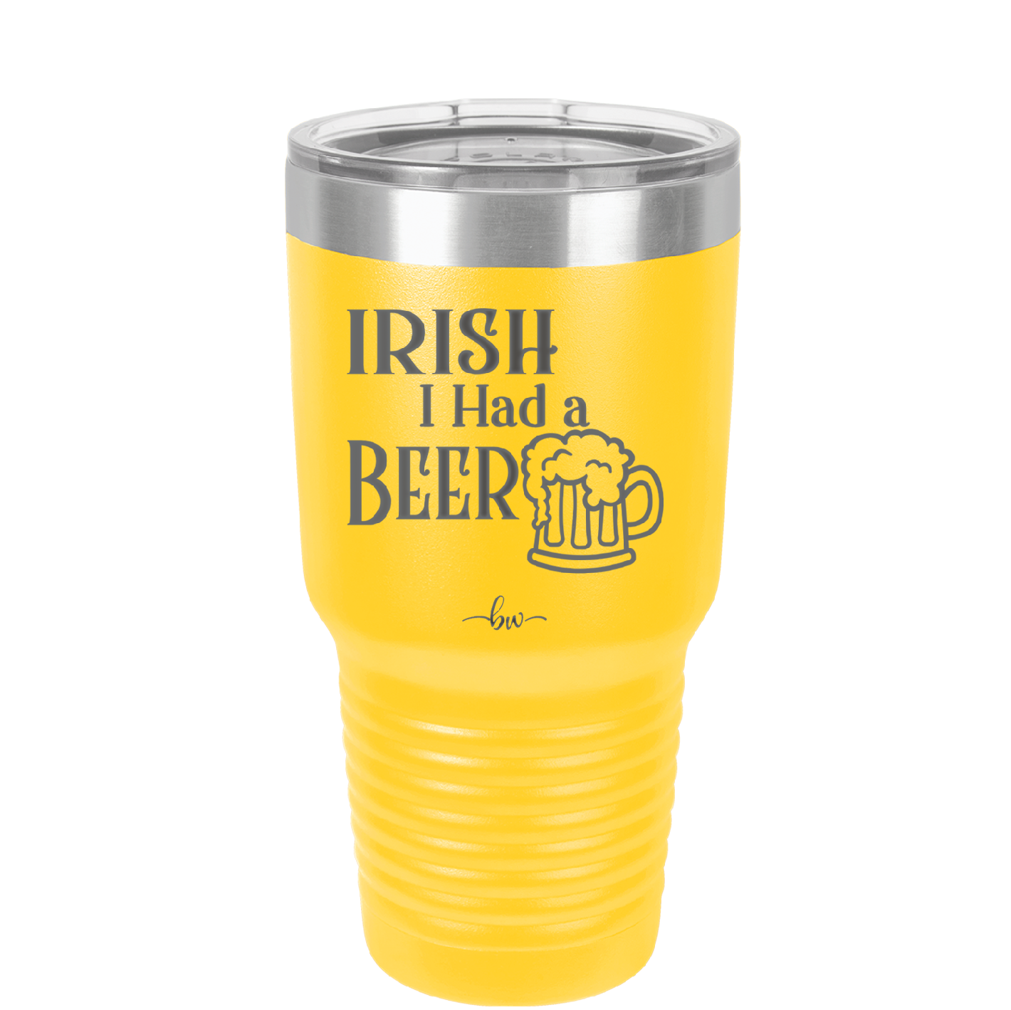 Irish I Had a Beer - Laser Engraved Stainless Steel Drinkware - 1788 -