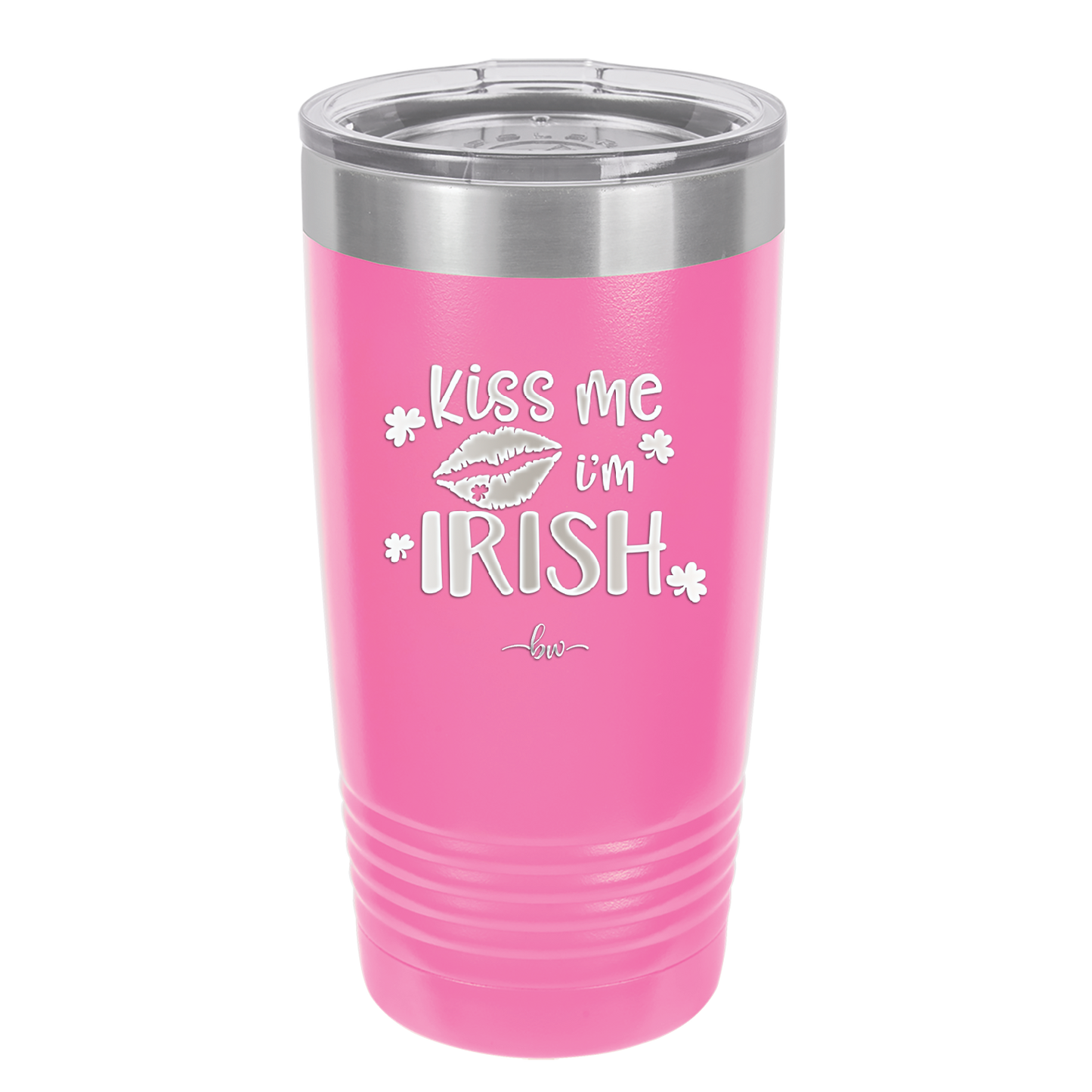 Kiss Me I'm Irish - Laser Engraved Stainless Steel Drinkware - 1790 -