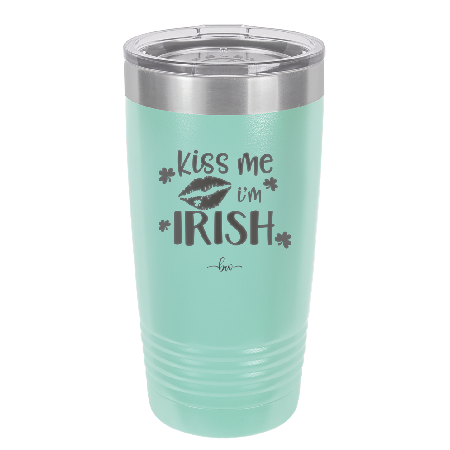 Kiss Me I'm Irish - Laser Engraved Stainless Steel Drinkware - 1790 -