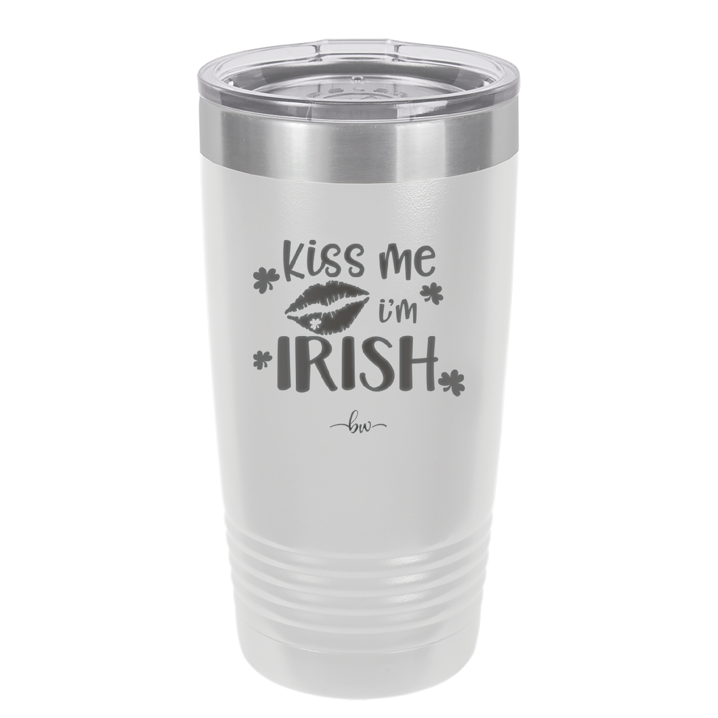 Kiss Me I'm Irish - Laser Engraved Stainless Steel Drinkware - 1790 -