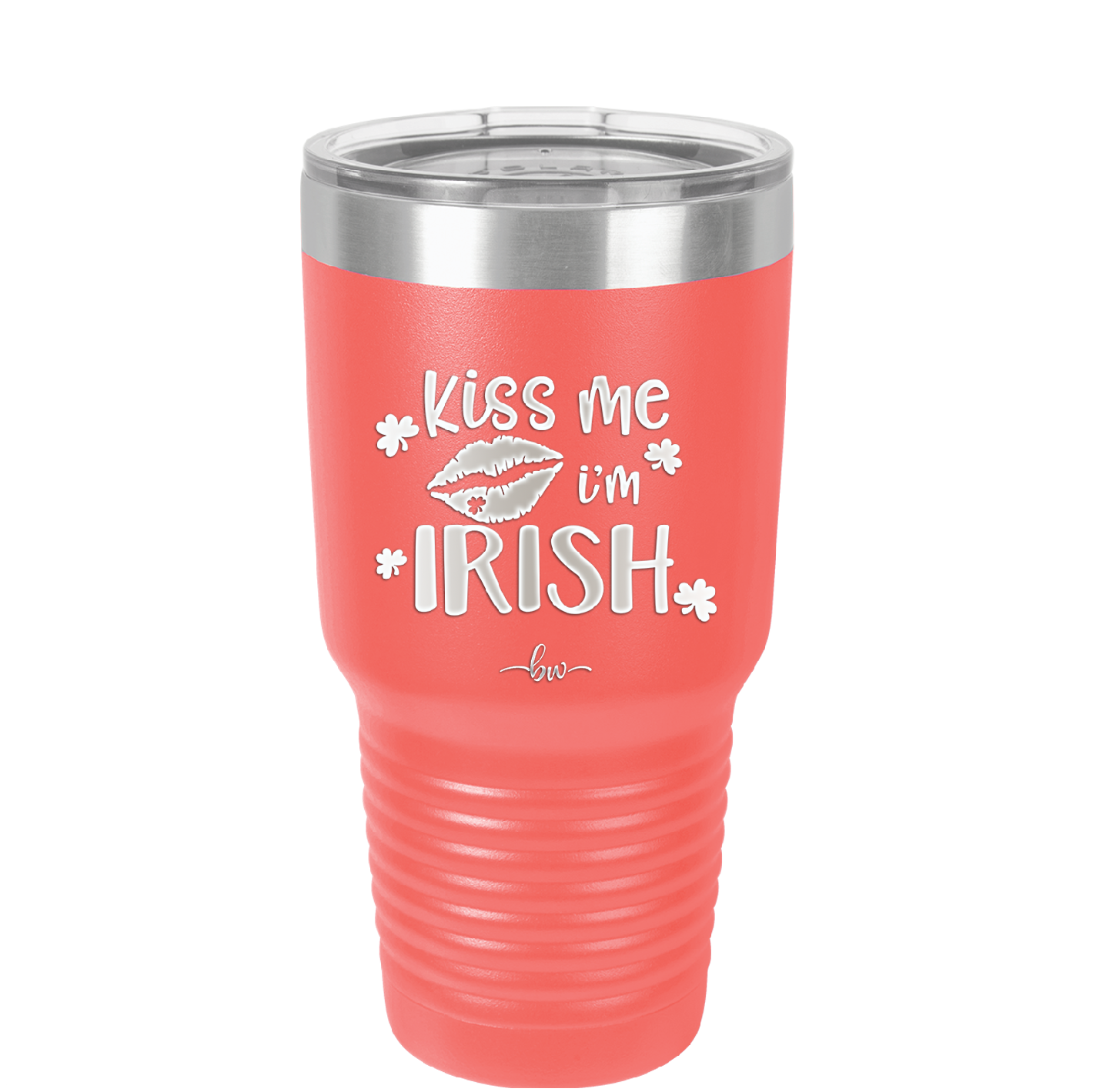 Kiss Me I'm Irish - Laser Engraved Stainless Steel Drinkware - 1790 -