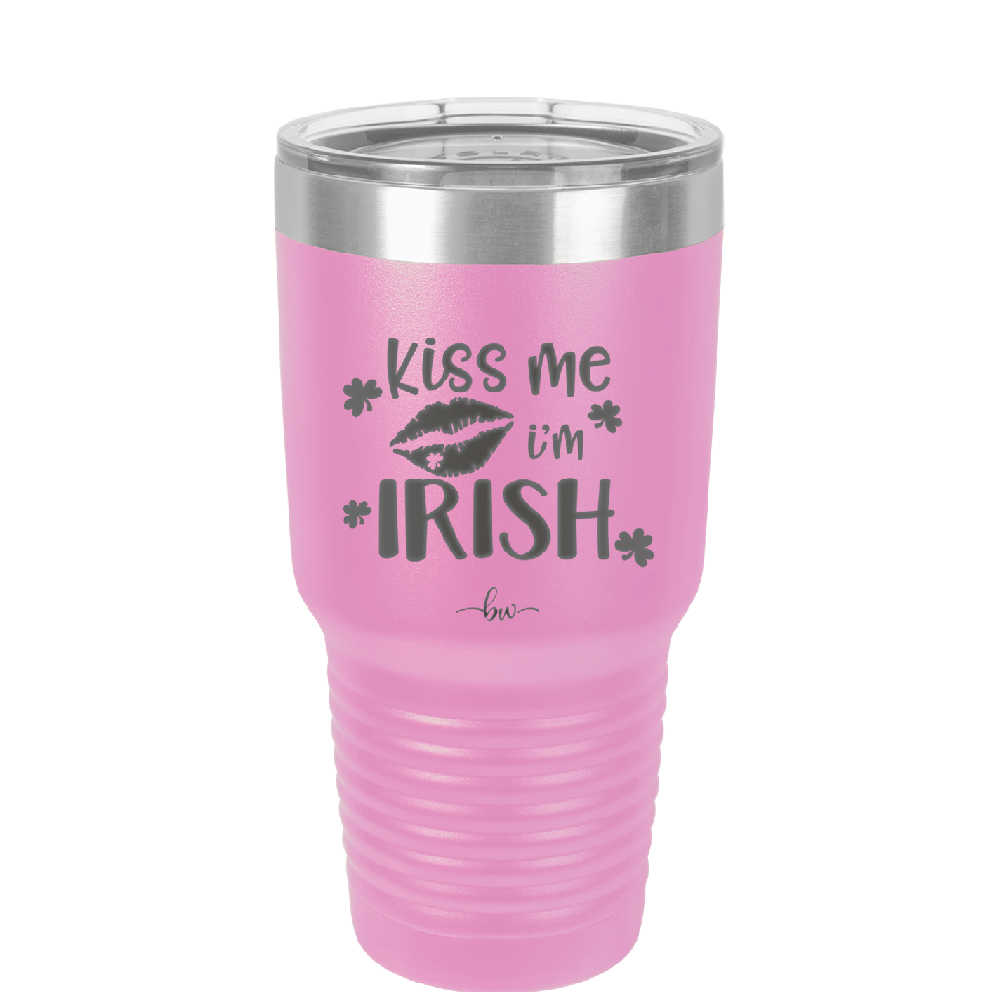 Kiss Me I'm Irish - Laser Engraved Stainless Steel Drinkware - 1790 -