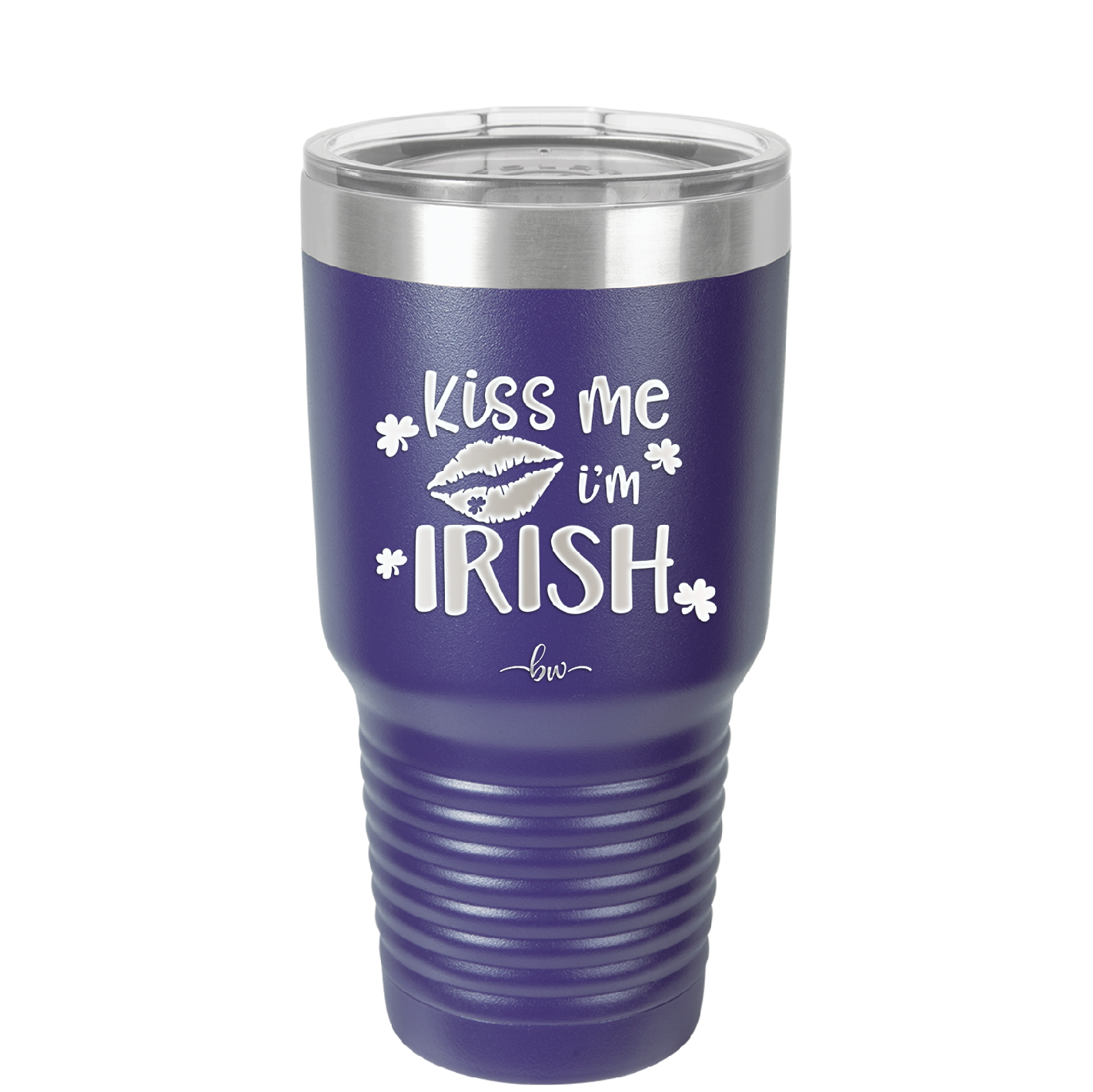 Kiss Me I'm Irish - Laser Engraved Stainless Steel Drinkware - 1790 -
