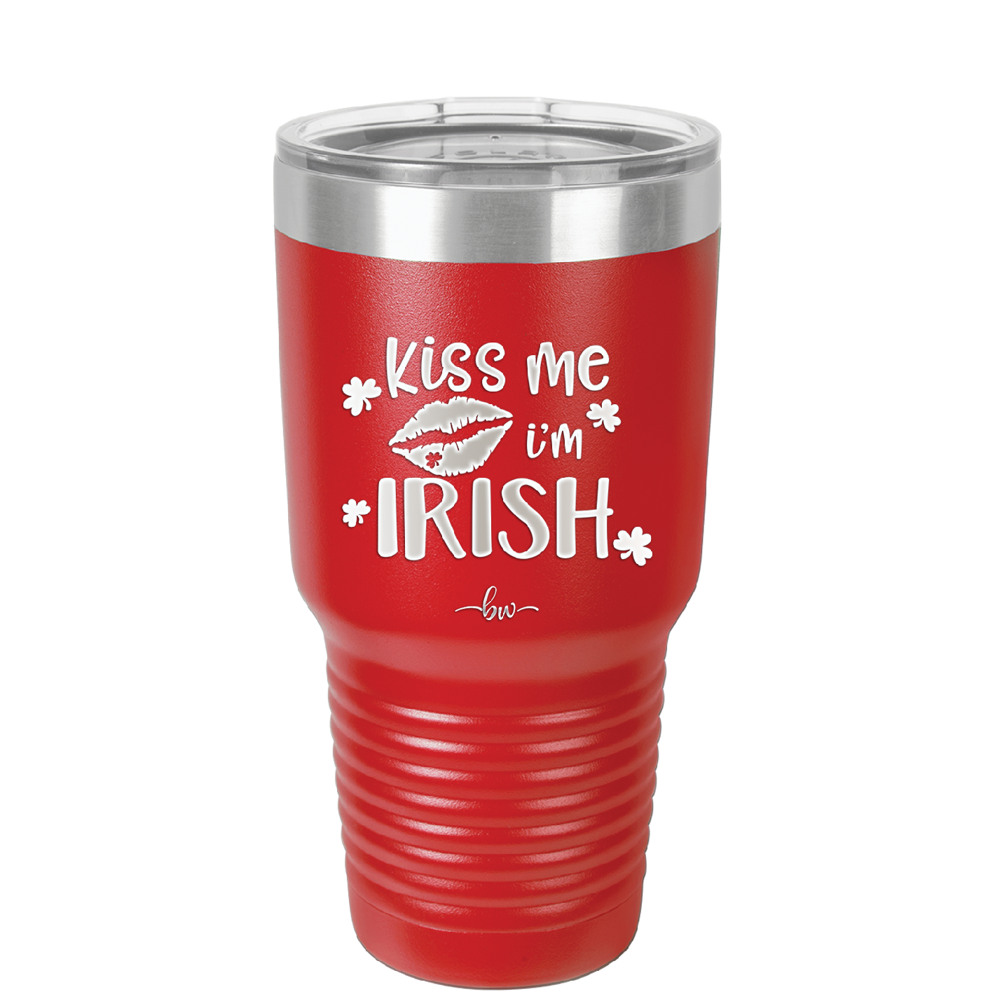 Kiss Me I'm Irish - Laser Engraved Stainless Steel Drinkware - 1790 -