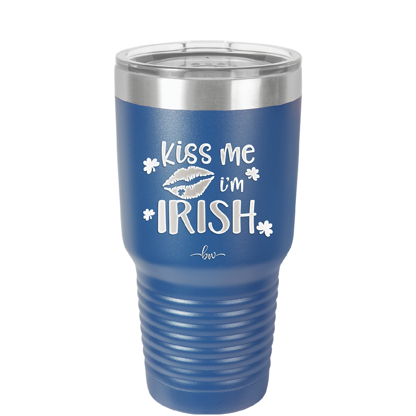 Kiss Me I'm Irish - Laser Engraved Stainless Steel Drinkware - 1790 -
