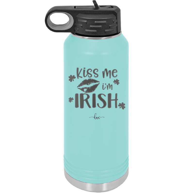 Kiss Me I'm Irish - Laser Engraved Stainless Steel Drinkware - 1790 -