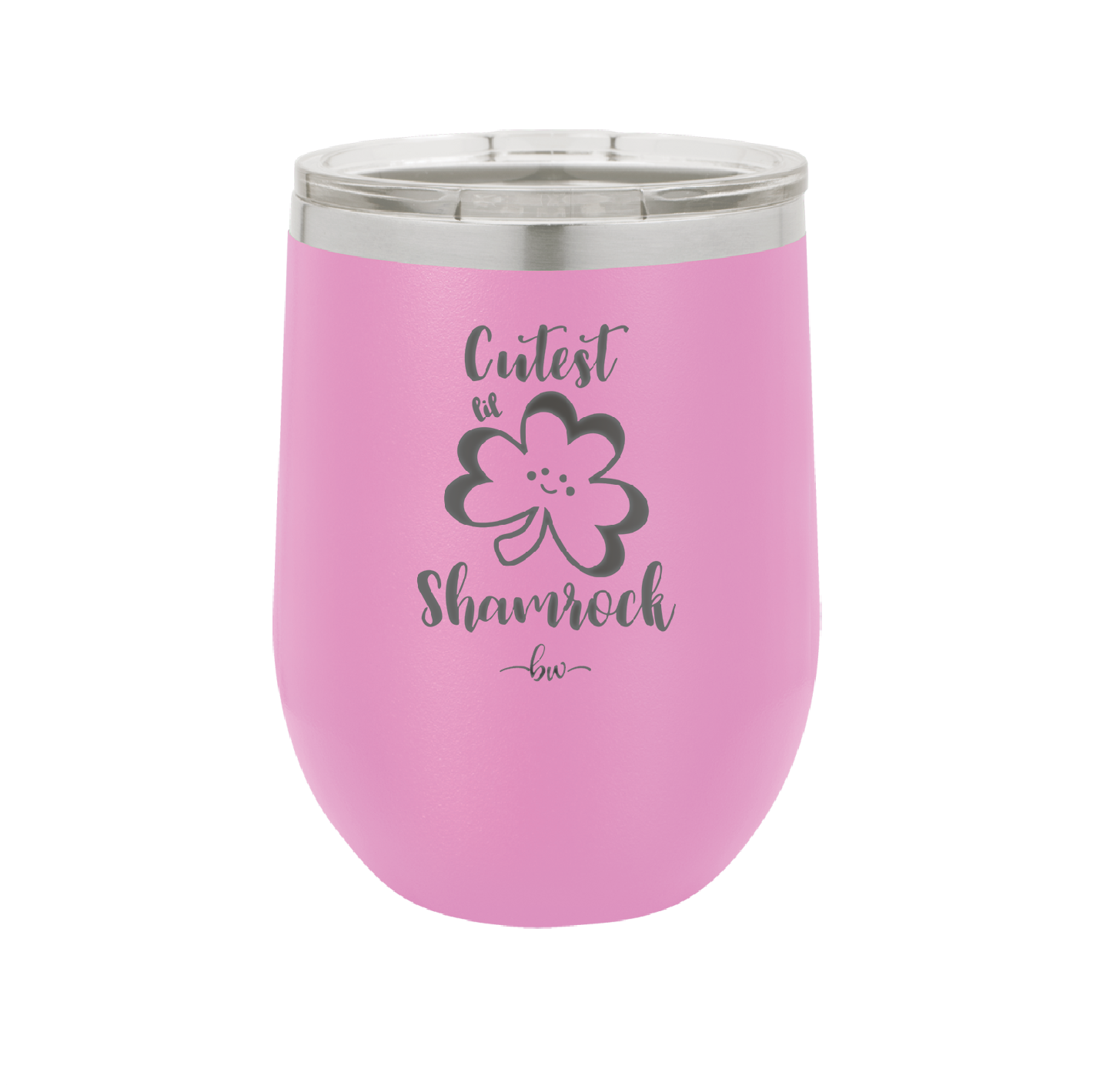 Cutest Lil Shamrock - Laser Engraved Stainless Steel Drinkware - 1796 -