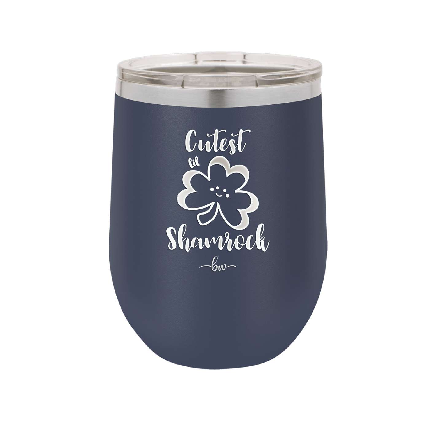 Cutest Lil Shamrock - Laser Engraved Stainless Steel Drinkware - 1796 -