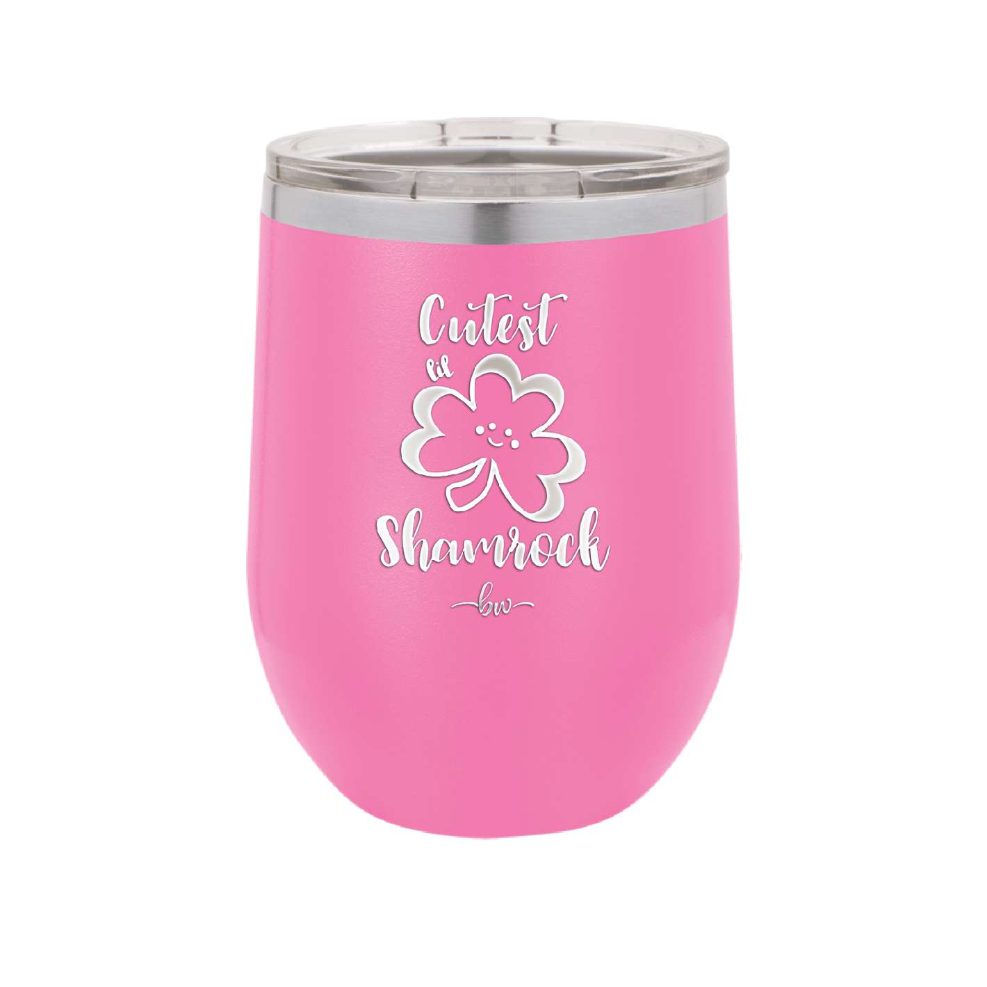 Cutest Lil Shamrock - Laser Engraved Stainless Steel Drinkware - 1796 -