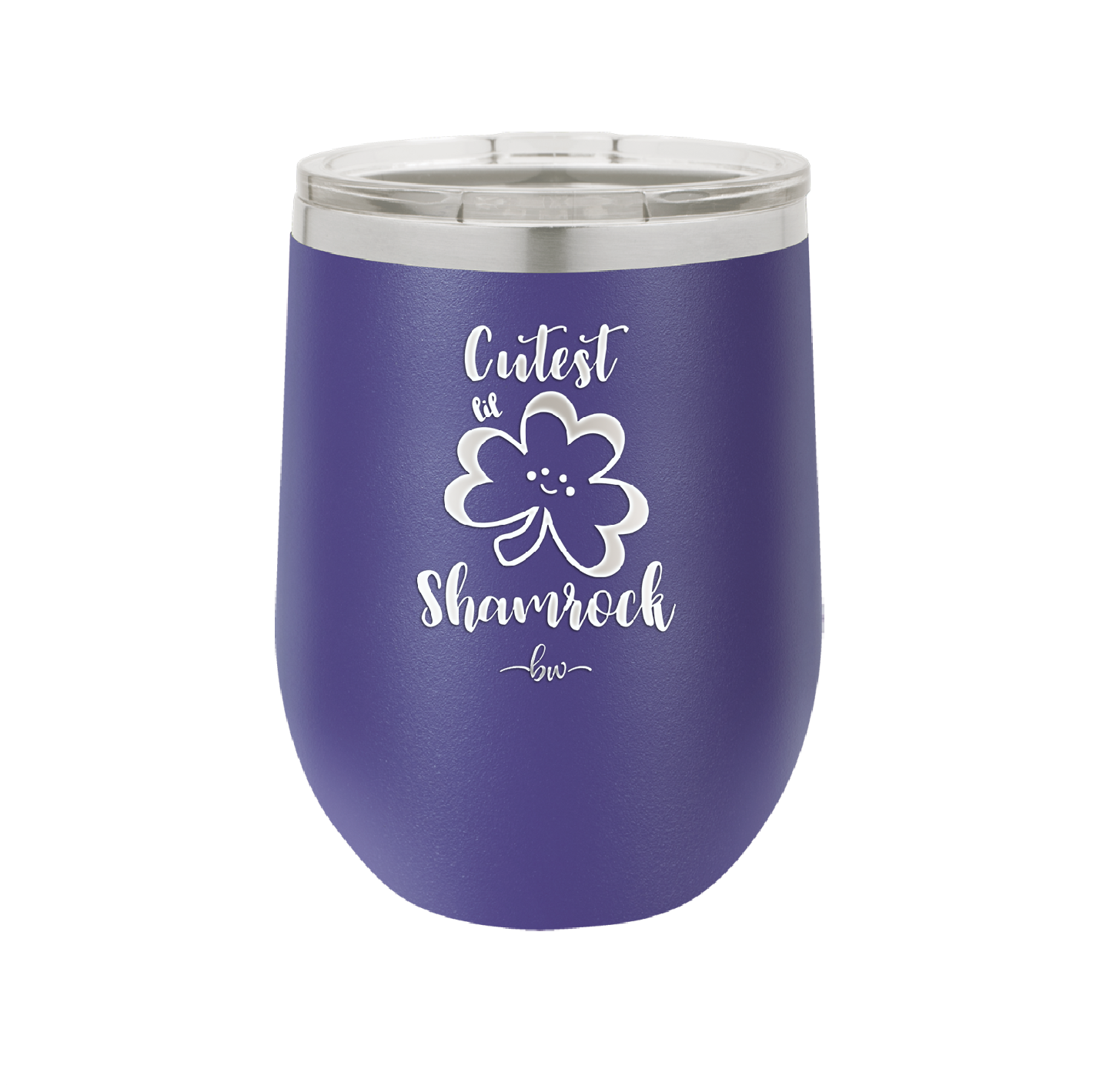 Cutest Lil Shamrock - Laser Engraved Stainless Steel Drinkware - 1796 -
