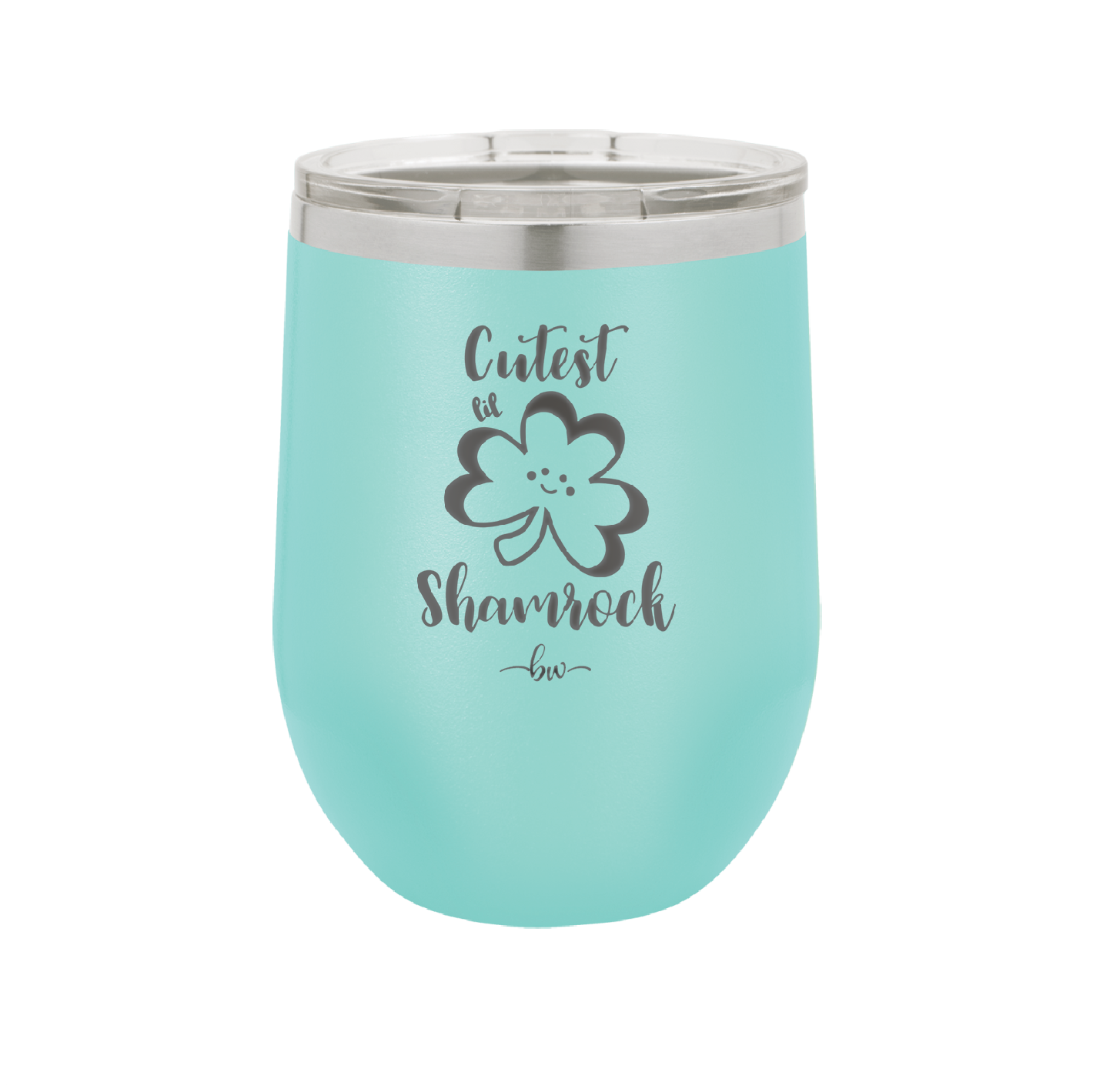Cutest Lil Shamrock - Laser Engraved Stainless Steel Drinkware - 1796 -