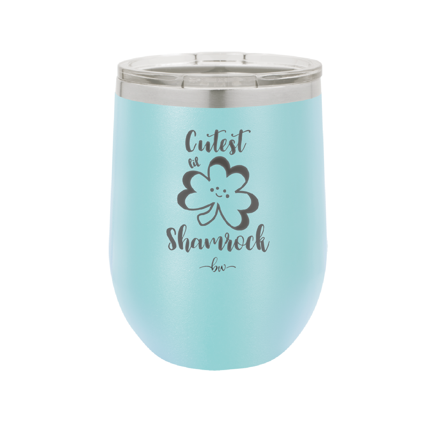 Cutest Lil Shamrock - Laser Engraved Stainless Steel Drinkware - 1796 -
