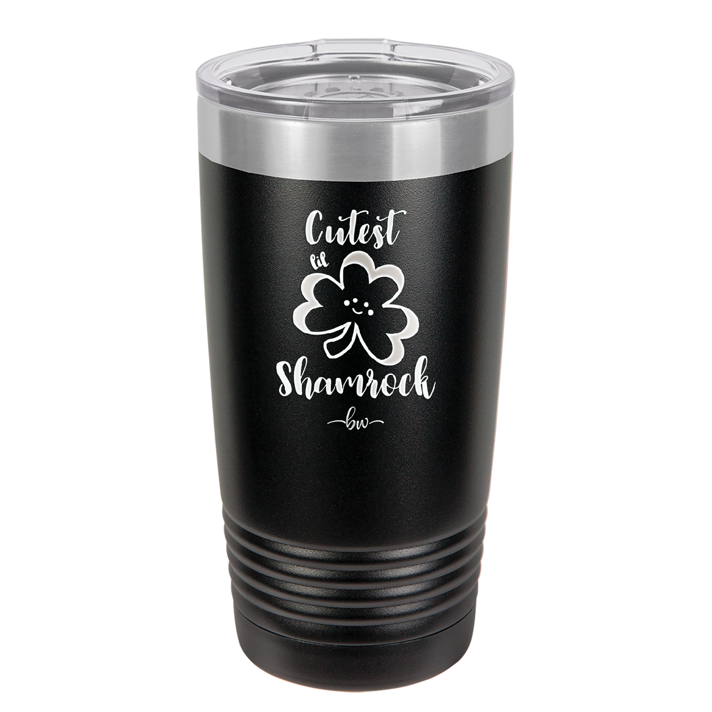 Cutest Lil Shamrock - Laser Engraved Stainless Steel Drinkware - 1796 -
