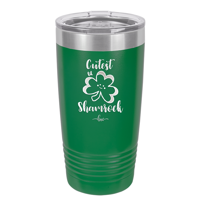 Cutest Lil Shamrock - Laser Engraved Stainless Steel Drinkware - 1796 -