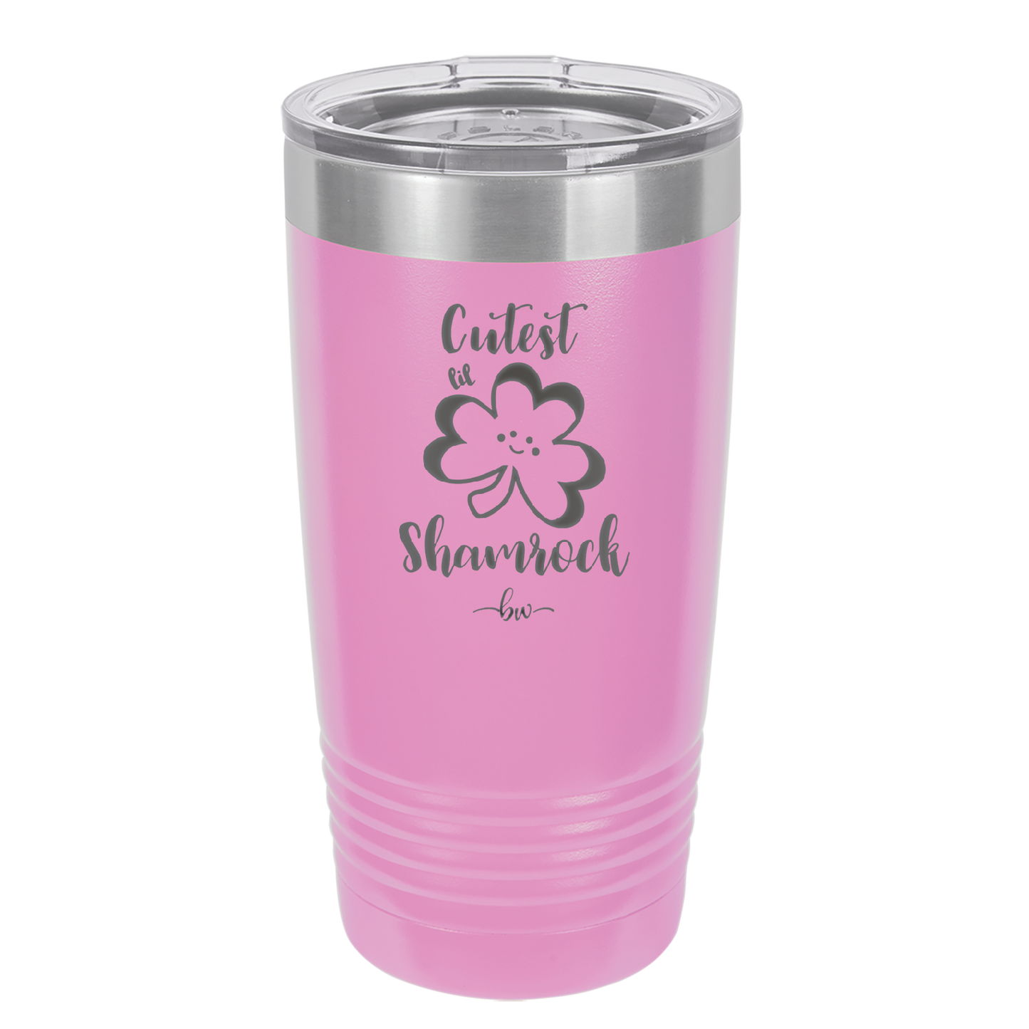 Cutest Lil Shamrock - Laser Engraved Stainless Steel Drinkware - 1796 -