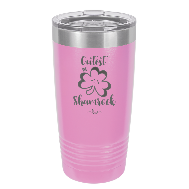 Cutest Lil Shamrock - Laser Engraved Stainless Steel Drinkware - 1796 -