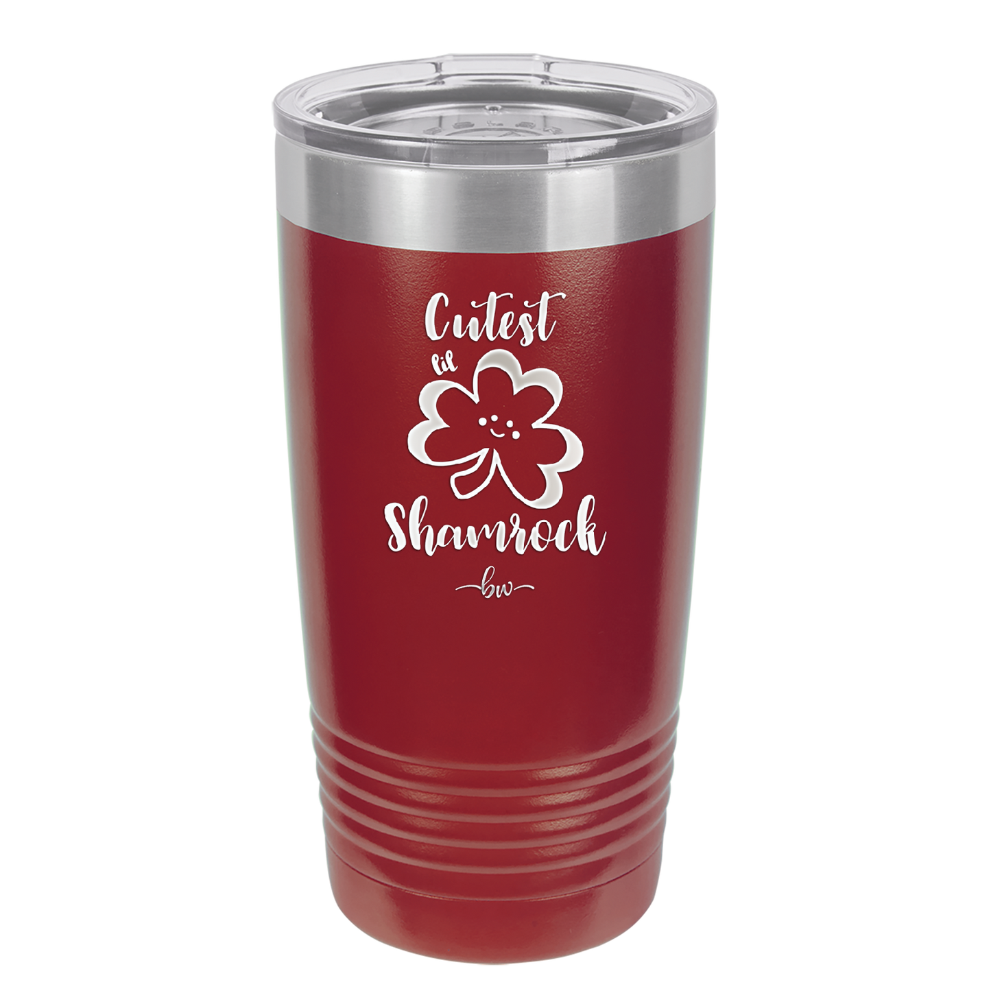 Cutest Lil Shamrock - Laser Engraved Stainless Steel Drinkware - 1796 -
