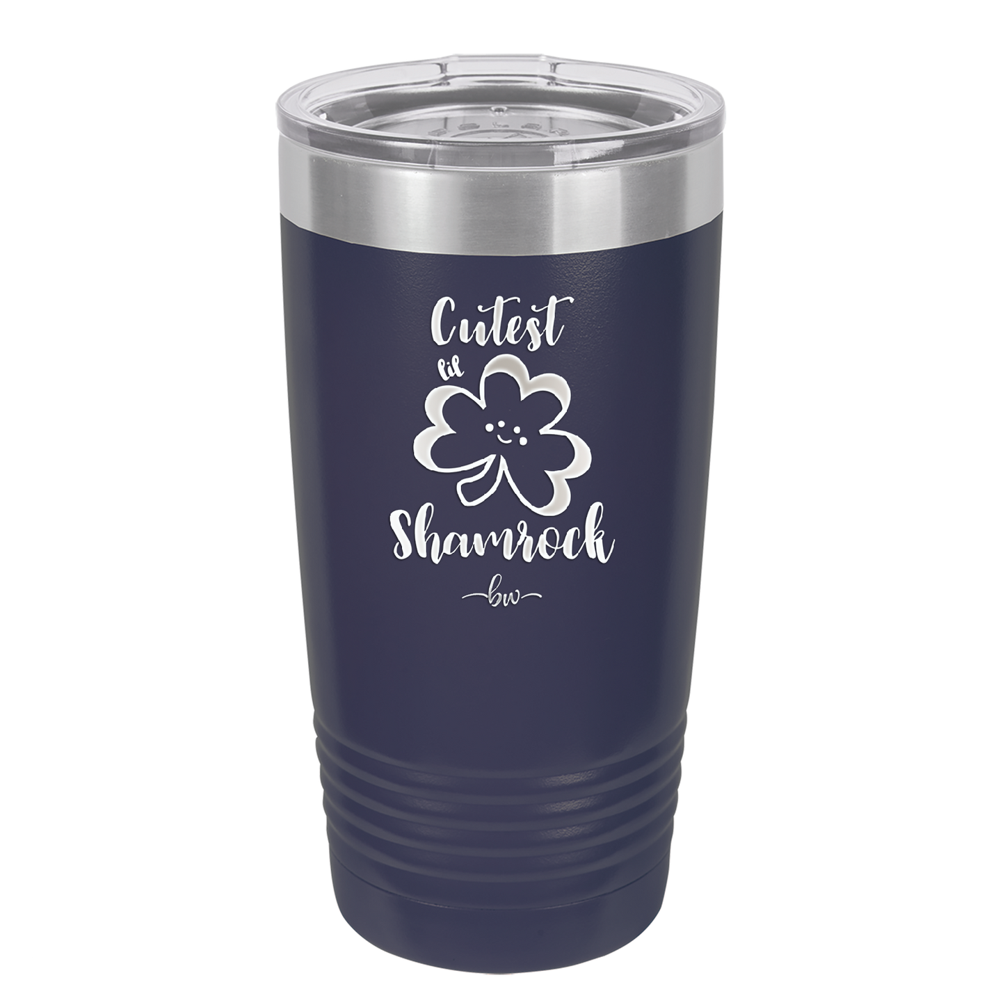 Cutest Lil Shamrock - Laser Engraved Stainless Steel Drinkware - 1796 -