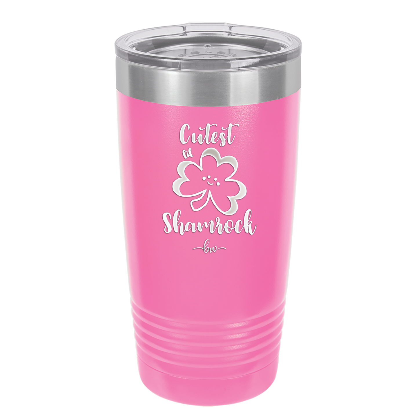 Cutest Lil Shamrock - Laser Engraved Stainless Steel Drinkware - 1796 -