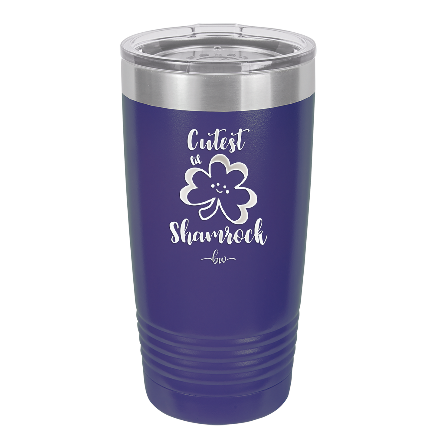 Cutest Lil Shamrock - Laser Engraved Stainless Steel Drinkware - 1796 -