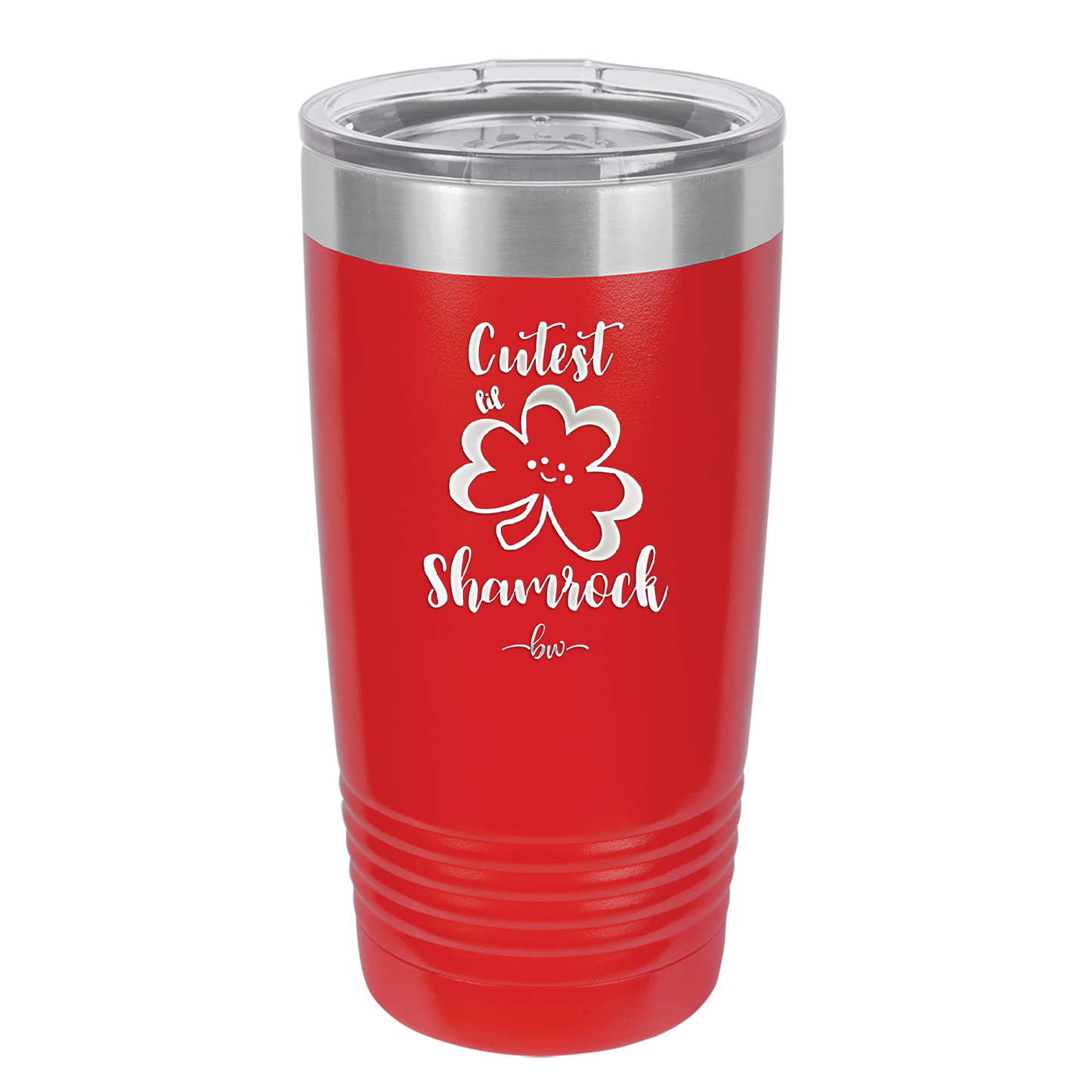 Cutest Lil Shamrock - Laser Engraved Stainless Steel Drinkware - 1796 -