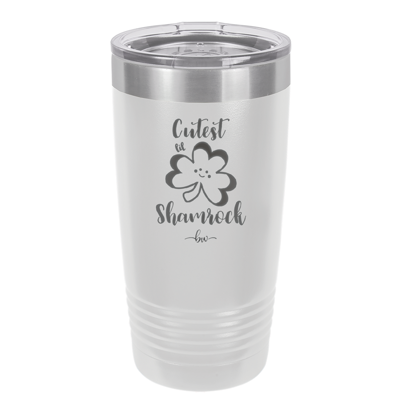 Cutest Lil Shamrock - Laser Engraved Stainless Steel Drinkware - 1796 -