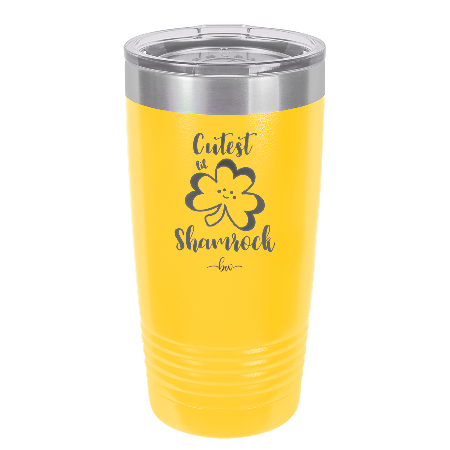 Cutest Lil Shamrock - Laser Engraved Stainless Steel Drinkware - 1796 -