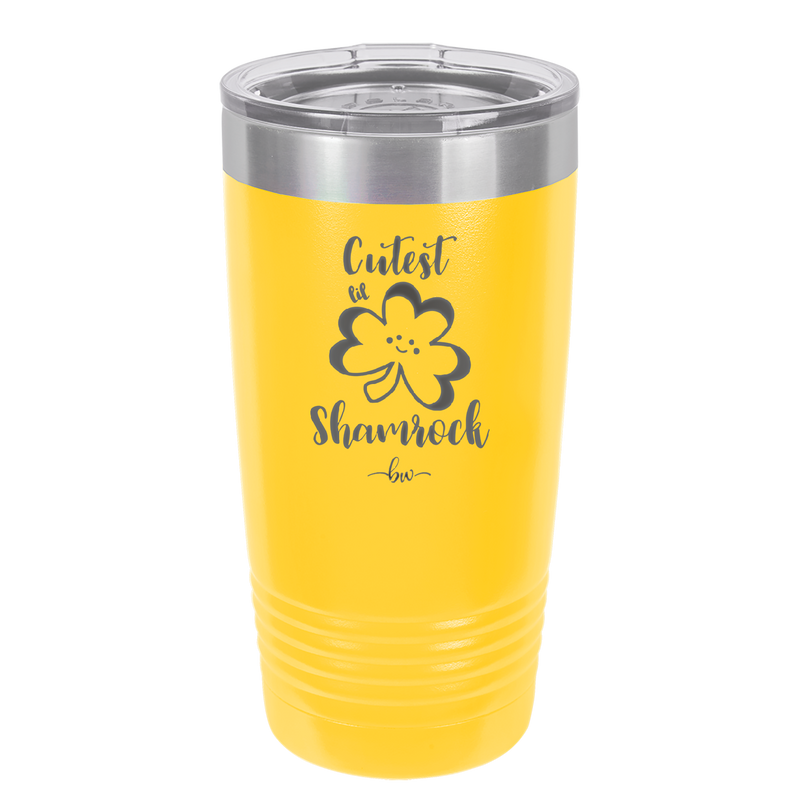 Cutest Lil Shamrock - Laser Engraved Stainless Steel Drinkware - 1796 -