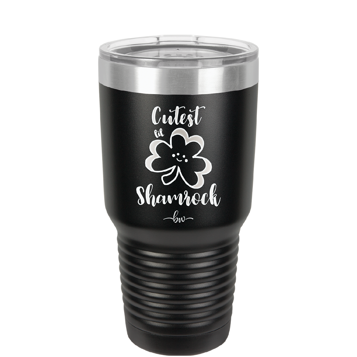 Cutest Lil Shamrock - Laser Engraved Stainless Steel Drinkware - 1796 -