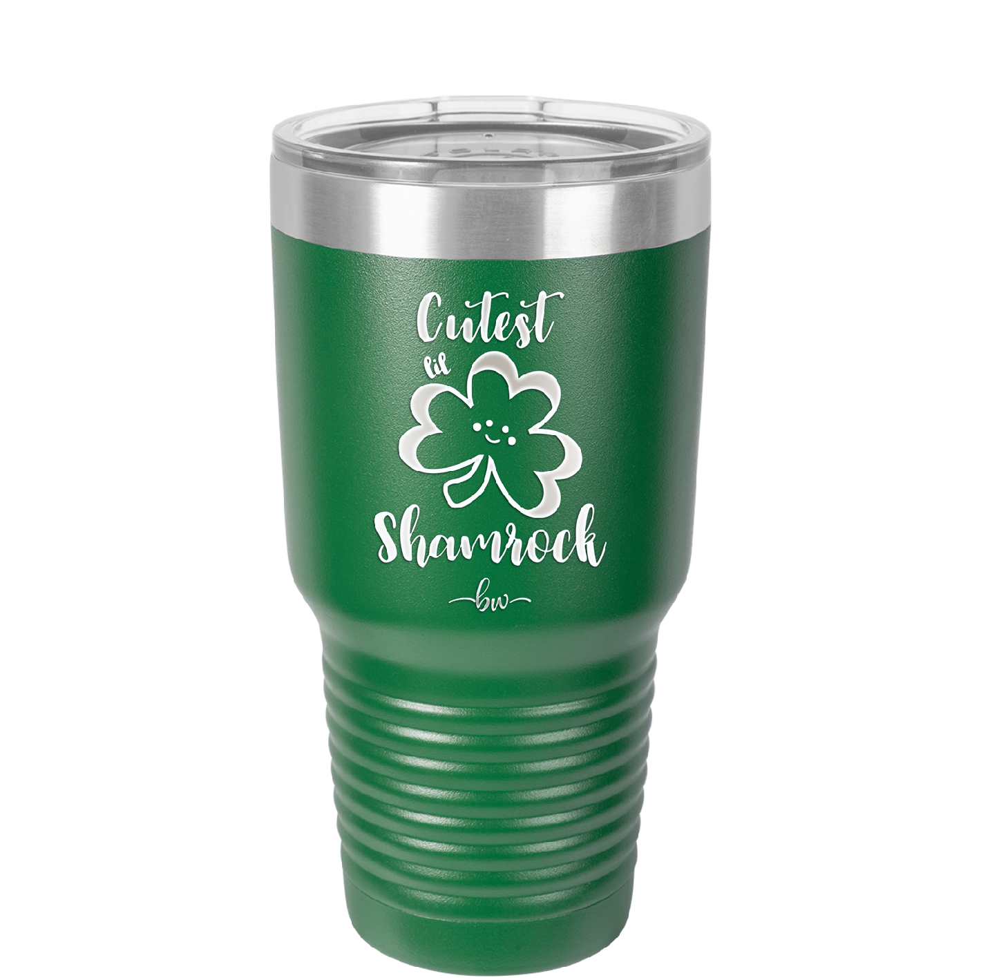 Cutest Lil Shamrock - Laser Engraved Stainless Steel Drinkware - 1796 -