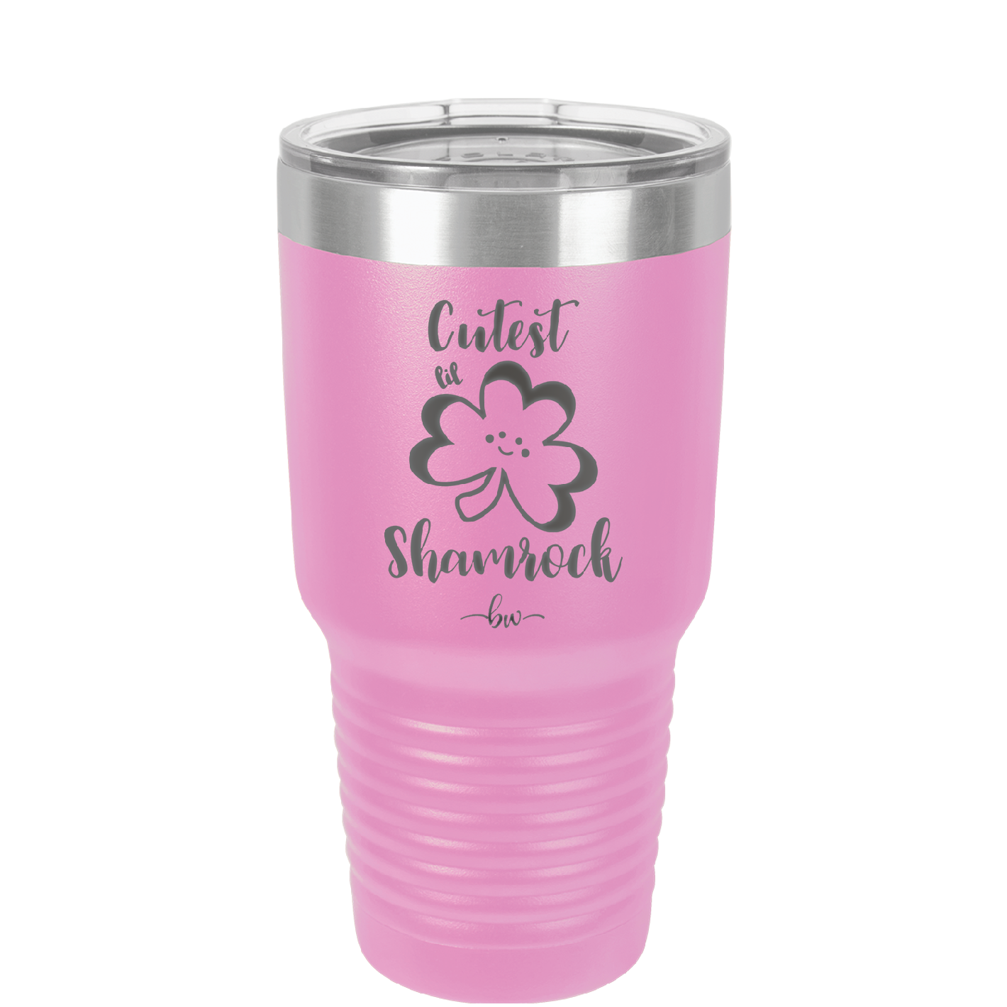Cutest Lil Shamrock - Laser Engraved Stainless Steel Drinkware - 1796 -