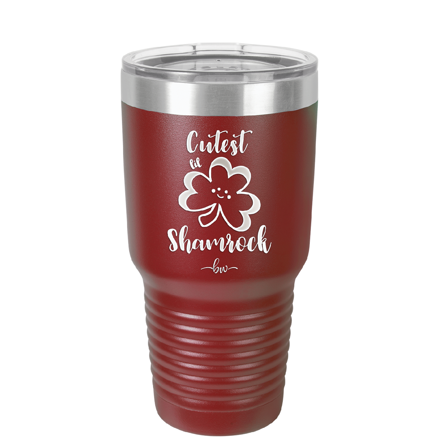 Cutest Lil Shamrock - Laser Engraved Stainless Steel Drinkware - 1796 -
