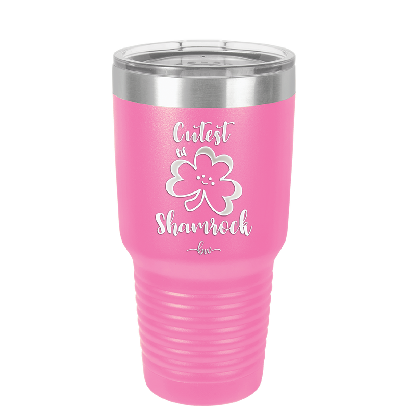 Cutest Lil Shamrock - Laser Engraved Stainless Steel Drinkware - 1796 -